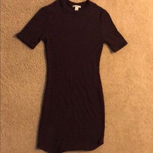 Maroon/Navy Dress small Charlotte Russe